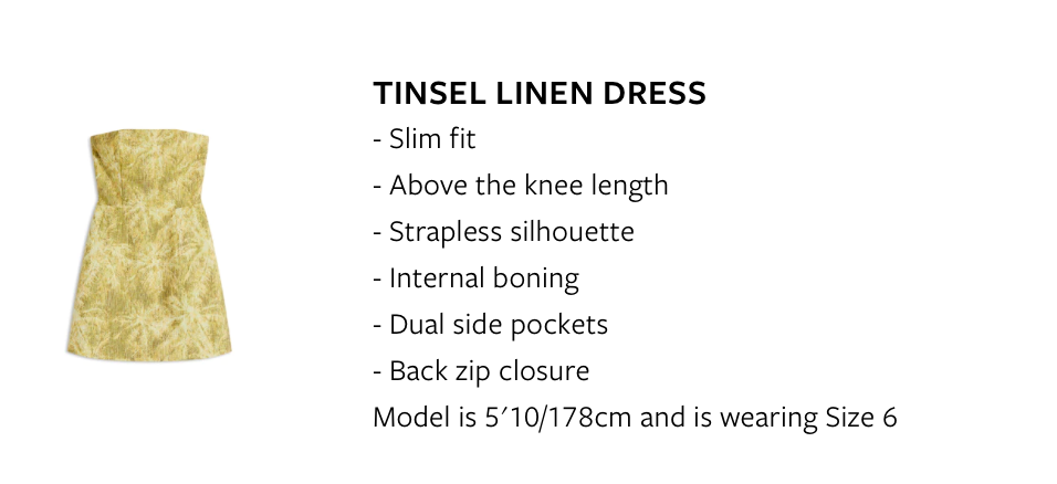 Scanlan Theodore Tinsel Linen Dress Print