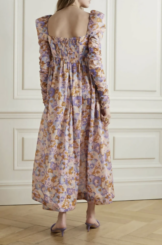 Zimmermann Violet Twist Front Midi Dress 2