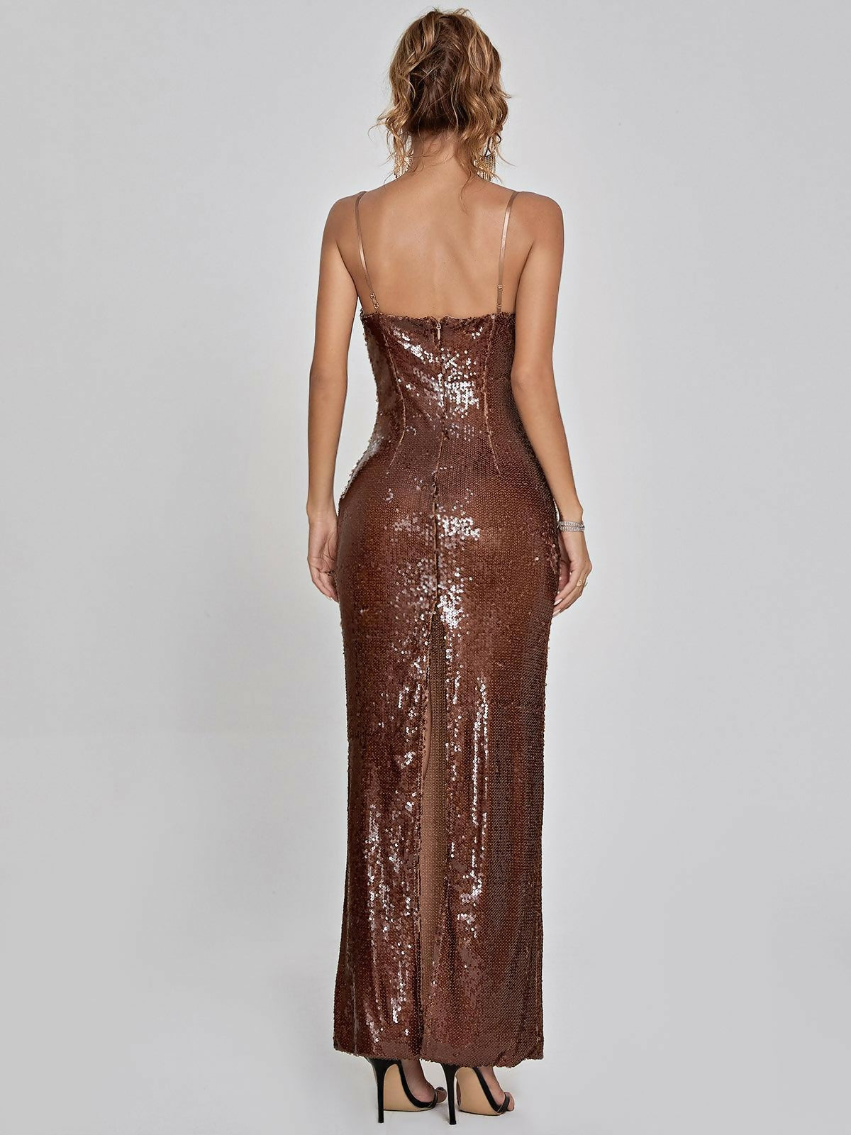 Lorelei Brown Sequin Dress