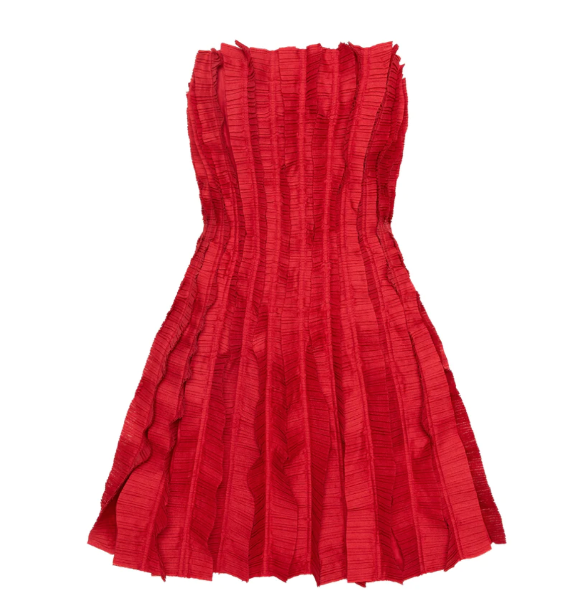 Aje Hybrid Sleeveless Mini Dress in Scarlet Red